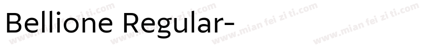 Bellione Regular字体转换